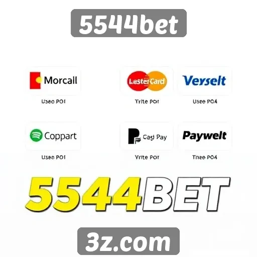 Métodos de pagamento disponíveis no 5544bet