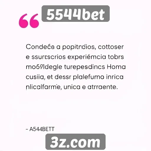 Feedback dos usuários sobre a experiência no 5544bet